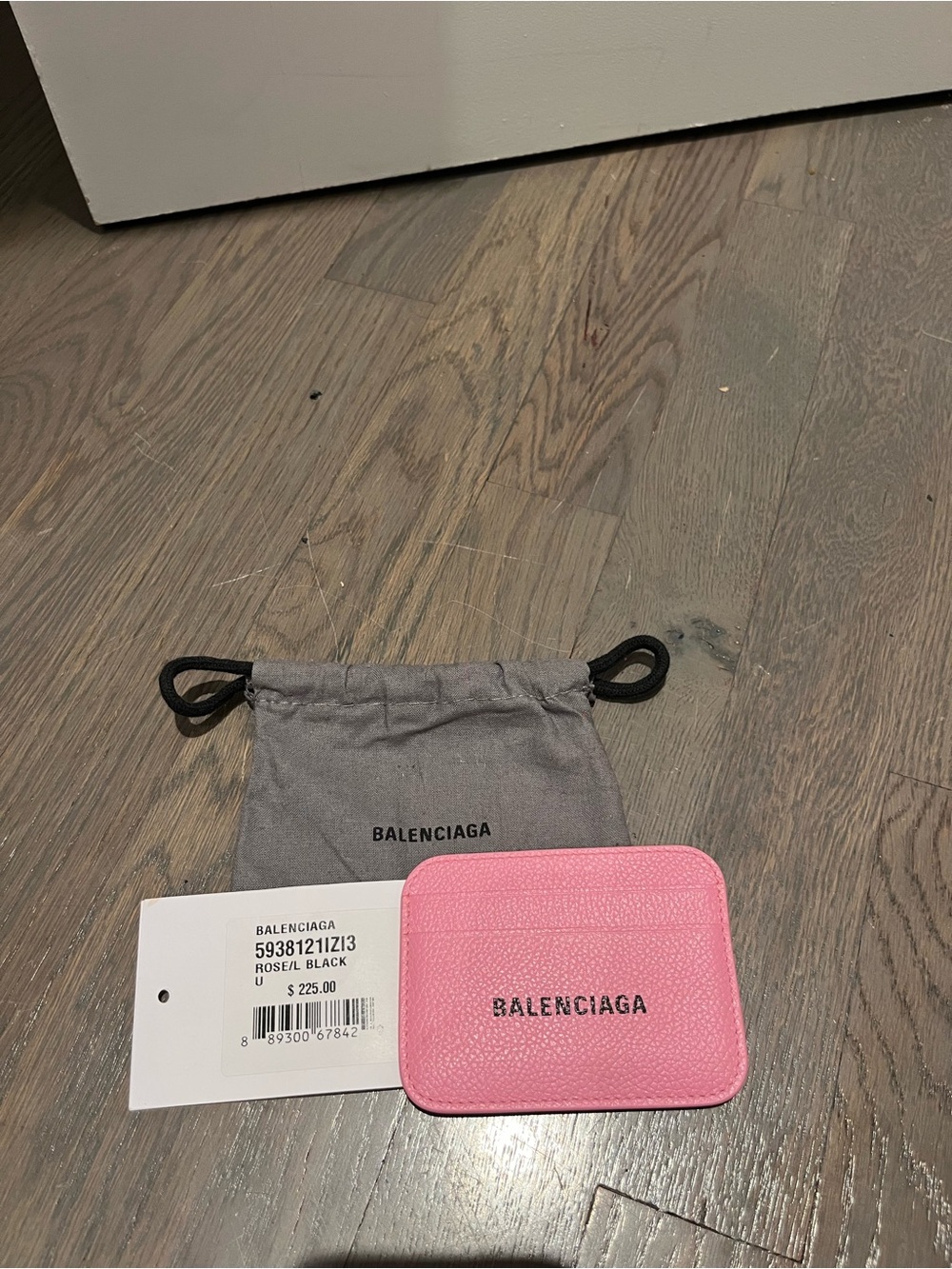 NWT Balenciaga Pink Leather Card Holder